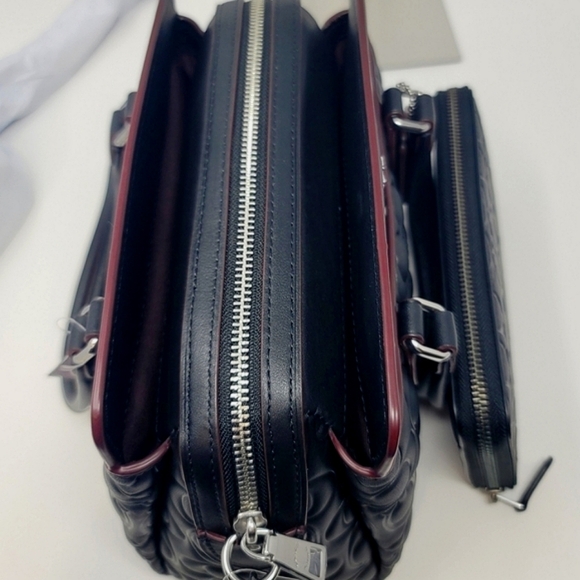 COACH NWT Purse Bag Satchel Crossby RARE Embossed Debossed LEATHER - Picture 7 of 14